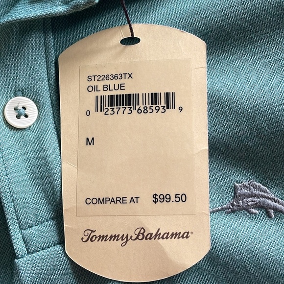 Tommy Bahama classic fit green Polo sz M - Picture 6 of 11
